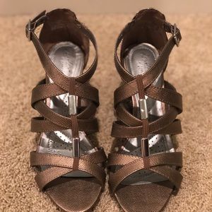 Brown Strappy heel